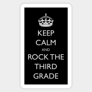 Keep Calm Back To School 3rd Grade Sticker